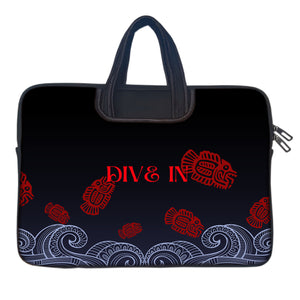 DIVE IN Laptop Sleeve with Concealable Handles fits Up to 15.6" Laptop / MacBook 16 inches