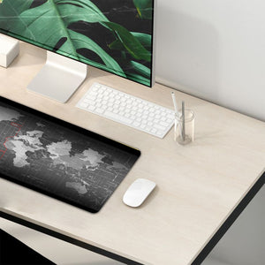 Black Map Desk Mat