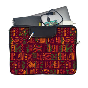 LINE PATTERN 2 Laptop Sleeve with Concealable Handles fits Up to 15.6" Laptop / MacBook 16 inches