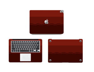 BROWN WAVE Macbook Skin Decal