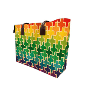 Cubes Connected Executive Women's Tote bag