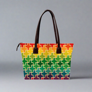 Cubes Connected Executive Women's Tote bag