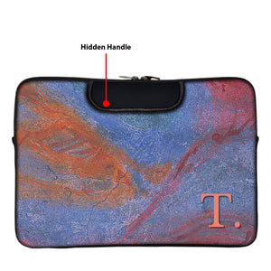 Abstracted Wall | DFY Laptop Sleeve with Concealable Handles fits Up to 15.6" Laptop / MacBook 16 inches