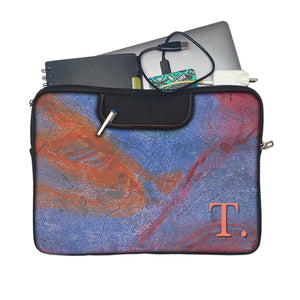 Abstracted Wall | DFY Laptop Sleeve with Concealable Handles fits Up to 15.6" Laptop / MacBook 16 inches