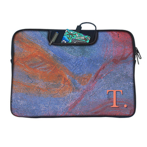 Abstracted Wall | DFY Laptop Sleeve with Concealable Handles fits Up to 15.6" Laptop / MacBook 16 inches