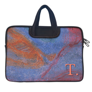 Abstracted Wall | DFY Laptop Sleeve with Concealable Handles fits Up to 15.6" Laptop / MacBook 16 inches