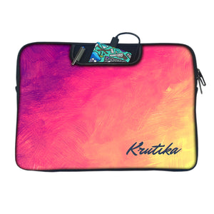 Bright Hues | DFY Laptop Sleeve with Concealable Handles fits Up to 15.6" Laptop / MacBook 16 inches