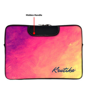 Bright Hues | DFY Laptop Sleeve with Concealable Handles fits Up to 15.6" Laptop / MacBook 16 inches