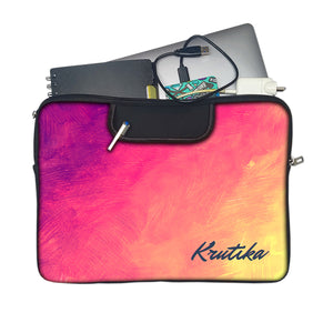 Bright Hues | DFY Laptop Sleeve with Concealable Handles fits Up to 15.6" Laptop / MacBook 16 inches