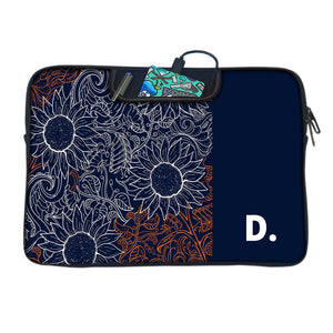 Floral Stromy | DFY Laptop Sleeve with Concealable Handles fits Up to 15.6" Laptop / MacBook 16 inches