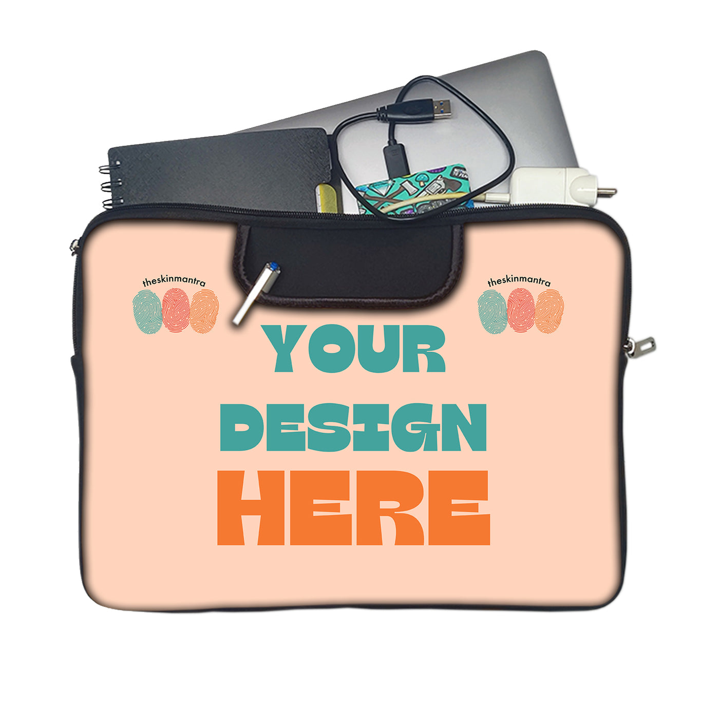 Custom Photo Laptop Sleeve - 13 Inch Personalized Laptop Case With Your Image Or Logo