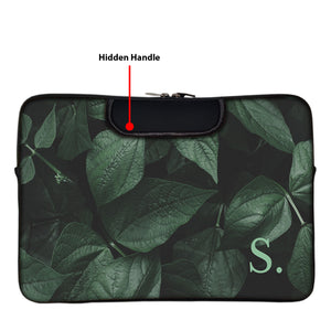 Letter On Leaf | DFY Laptop Sleeve with Concealable Handles fits Up to 15.6" Laptop / MacBook 16 inches