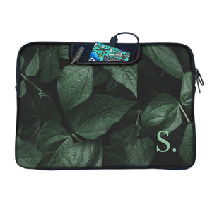 Letter On Leaf | DFY Laptop Sleeve with Concealable Handles fits Up to 15.6" Laptop / MacBook 16 inches