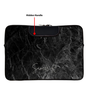 Marble Florish | DFY Laptop Sleeve with Concealable Handles fits Up to 15.6" Laptop / MacBook 16 inches