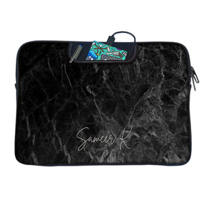 Marble Florish | DFY Laptop Sleeve with Concealable Handles fits Up to 15.6" Laptop / MacBook 16 inches