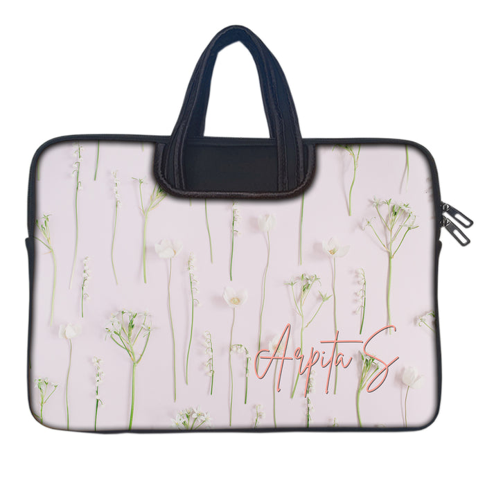 Patel Bloom | DFY Laptop Sleeve with Concealable Handles fits Up to 15.6" Laptop / MacBook 16 inches