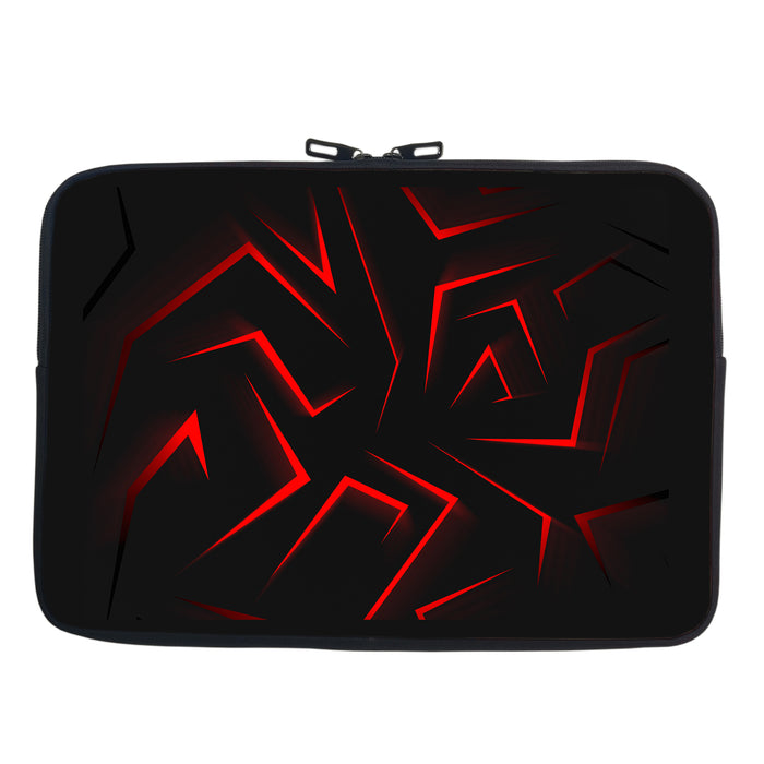 RED AND BLACK DESIGN CHAIN POUCH LAPTOP SLEEVE COVER CASE