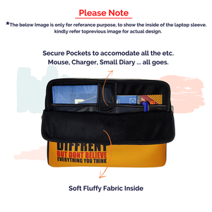 Gental Strocks | DFY Laptop Sleeve with Concealable Handles fits Up to 15.6" Laptop / MacBook 16 inches