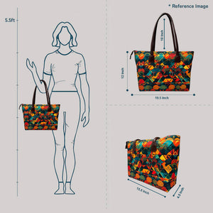 Floral Browns Executive Women's Tote bag