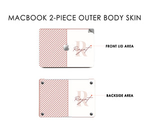 Pale Pink Gentle Strokes DFY Macbook Skin Decal