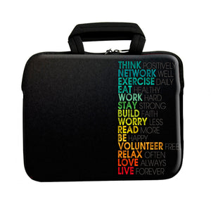 Think Positively Chain Pouch With Handle Sleeve