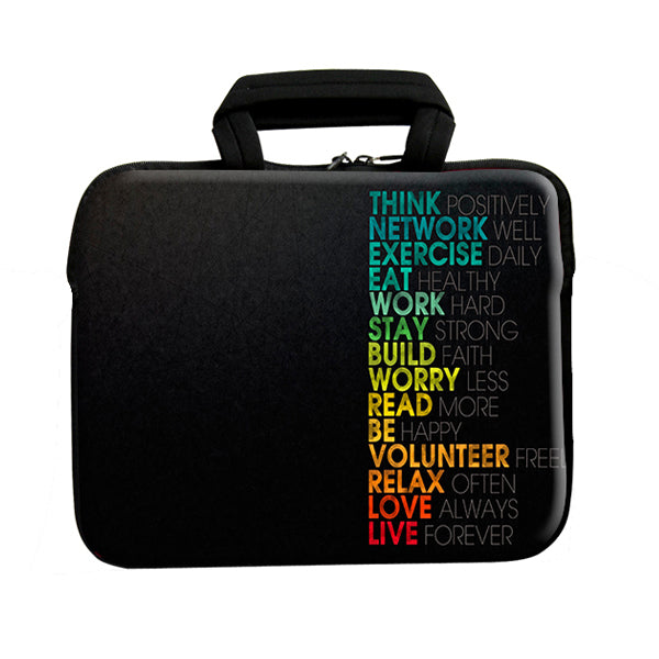 Think Positively Chain Pouch With Handle Sleeve