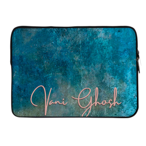 Withered Teal Wall DFY Chain Pouch Laptop Macbook Sleeve