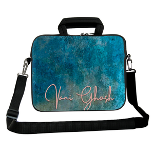 Withered Teal Wall DFY Chain Pouch Laptop Macbook Sleeve