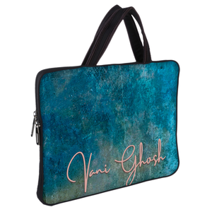 Withered Teal Wall DFY Chain Pouch Laptop Macbook Sleeve