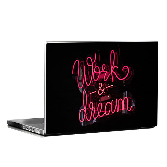 WORK AND DREAM LAPTOP SKIN / DECAL
