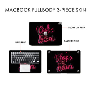 Work and Dream Macbook Skin Decal