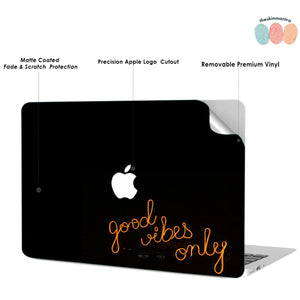 Good Vibes Only Macbook Skin Decal