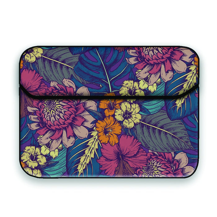 FLORAL POP ART Laptop Macbook Sleeve Bag FLAP