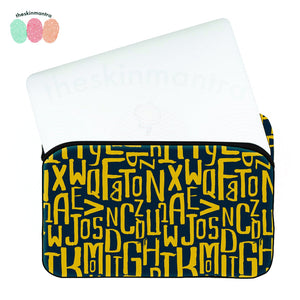 ALL THE WORDS IN THE WORLD Laptop Macbook Sleeve Bag FLAP