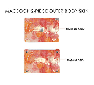 Amber Spill Macbook Skin Decal