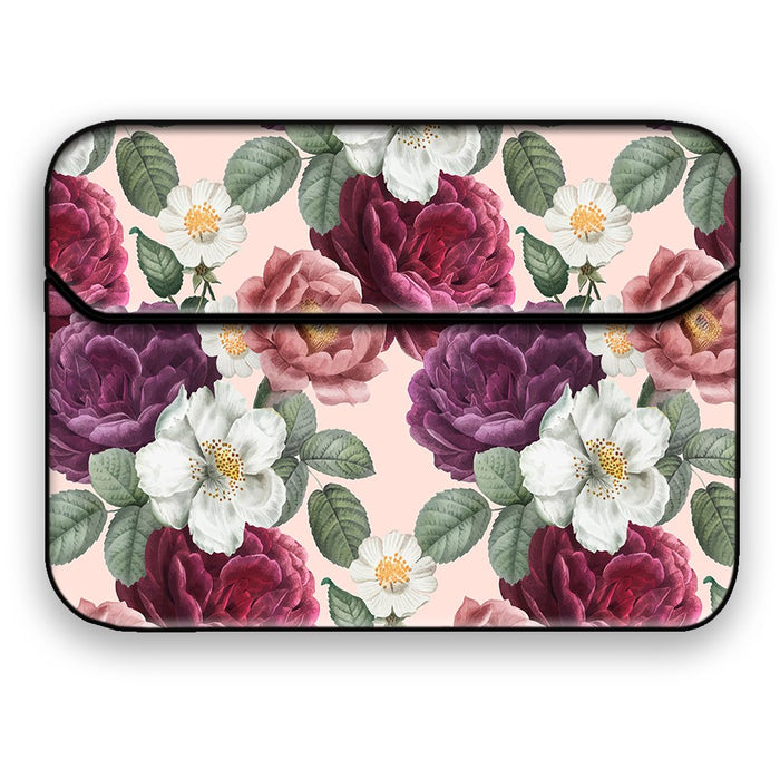 Floral Elegance Laptop Macbook Sleeve Bag FLAP