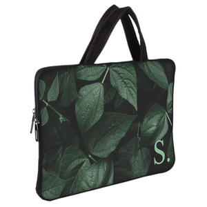 Letter On a Leaf Chain Pouch Laptop Macbook Sleeve