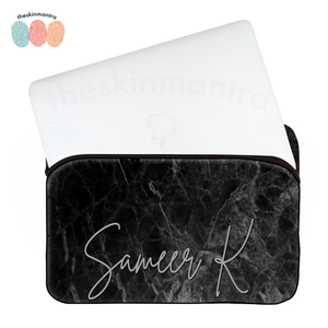 Marble Flourish DFY  Laptop Macbook Sleeve Bag FLAP