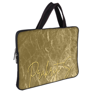 Golden Marble Flourish DFY Chain Pouch Laptop Macbook Sleeve
