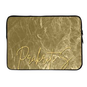 Golden Marble Flourish DFY Chain Pouch Laptop Macbook Sleeve