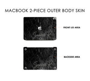MARBLE FLOURISH DFY Macbook Skin Decal