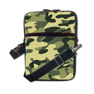 GREEN CAMO CROSS BODY SLING BAG