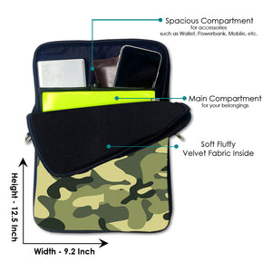 GREEN CAMO CROSS BODY SLING BAG