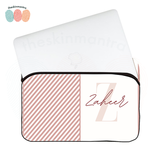 Pale Pink Strokes DFY  Laptop Macbook Sleeve Bag FLAP