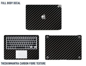 Carbon Fibre Texture Macbook Skin Decal
