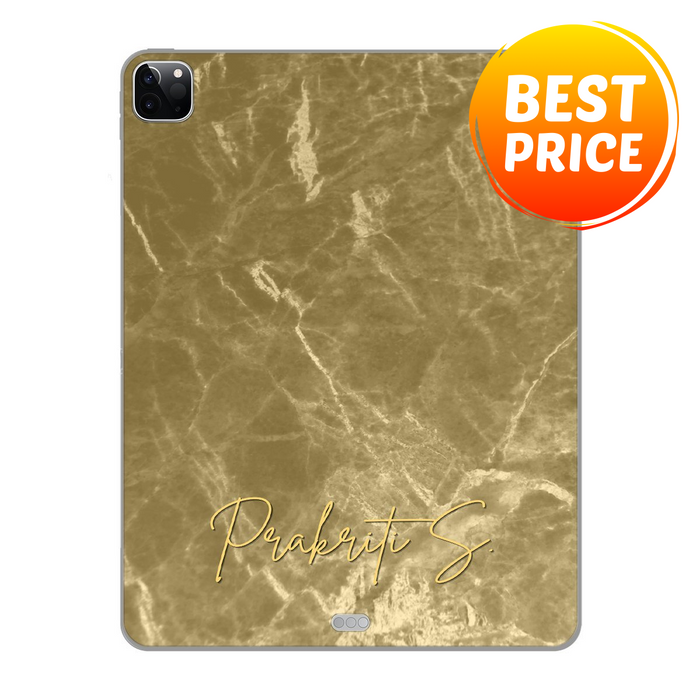 Golden Marble Flourish DFY iPad Skin Decal
